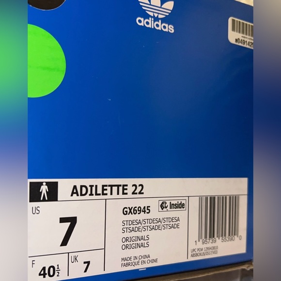 NWT Adilette 22 Slides “Desert Sand” - Picture 6 of 6